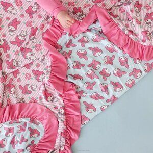 NWT Posh Peanut My Melody Rose Ruffled Luxe Patoo 60x60 ~ LAST ONE!